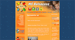 Desktop Screenshot of msbalzacova.cz